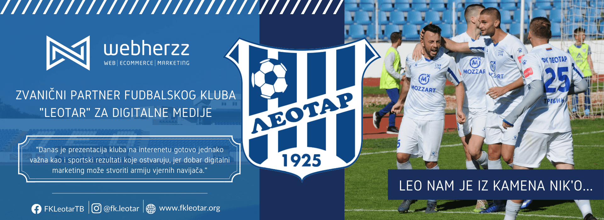Zvanični partner fudbalskog kluba Leotar za digitalne medije (1)