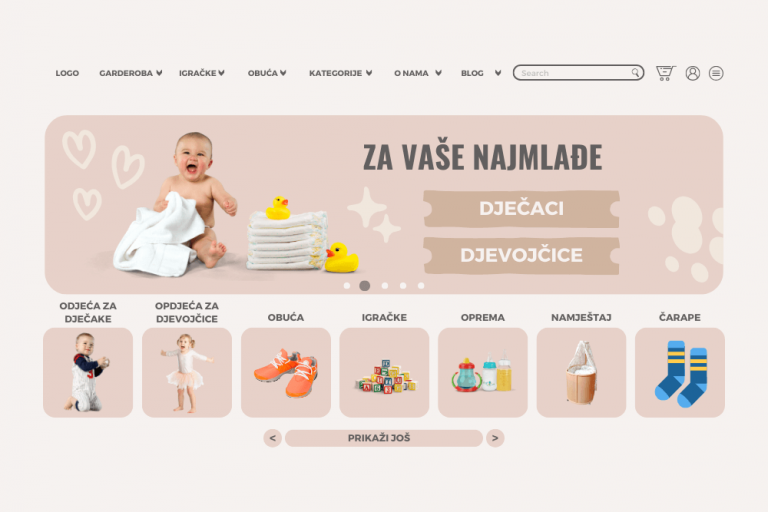Online shop robe i opreme za bebe